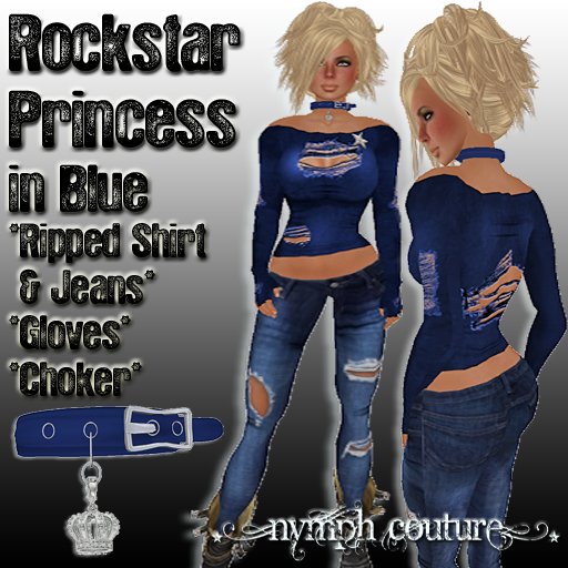 *NYMPH COUTURE* ROCKSTAR PRINCESS IN BLUE