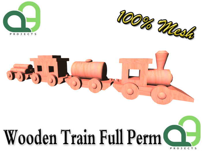 Wooden Train Full Perm (Boxed)