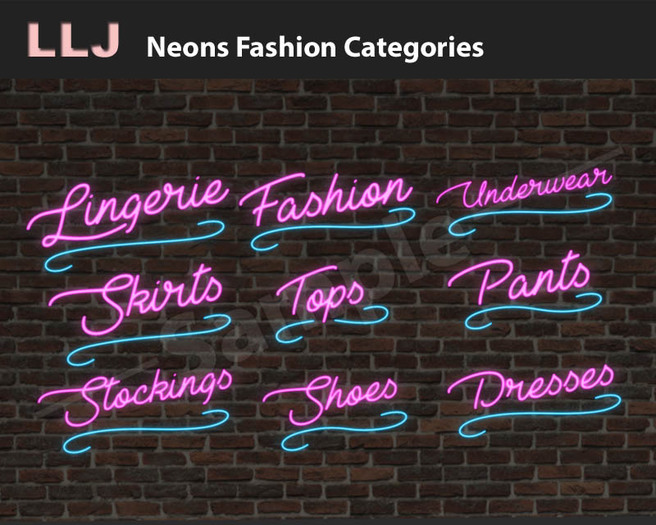 LLJ Neons Fashion Categories