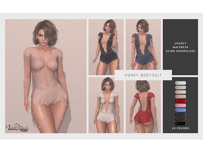 [WellMade] Honey Bodysuit 