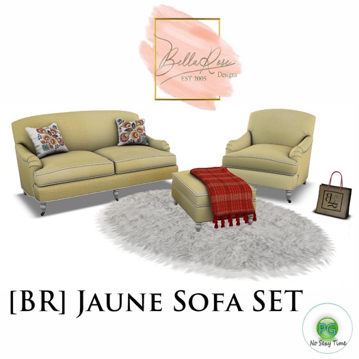 [BR] Jaune Sofa SET