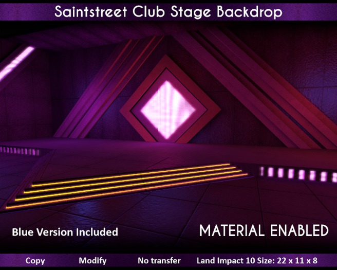 Saintstreet Club Stage Backdrop (Wear me/Add Unpack)