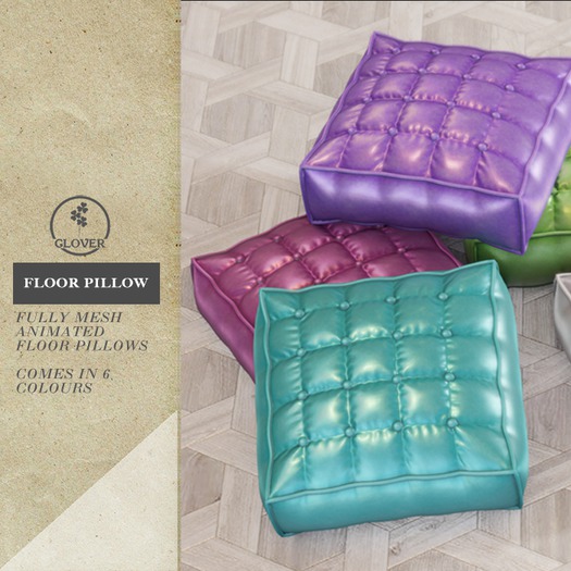 Clover-Funky floor pillow
