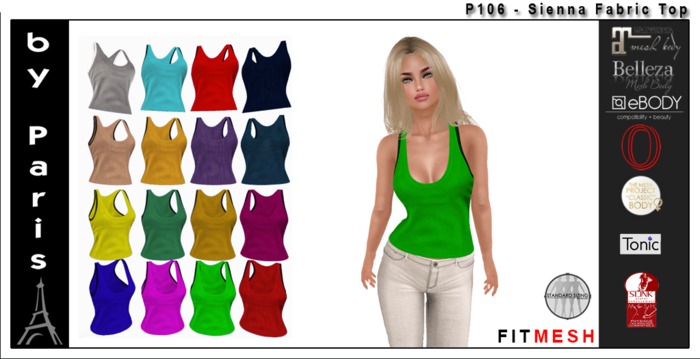 Sienna Fabric Top - Maitreya, Slink, Ebody, TMP, Belleza, Tonic, Ocacin