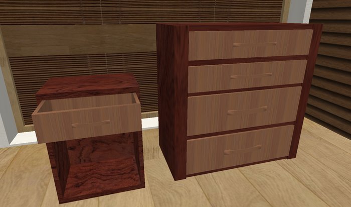Dresser Set - Bubinga Wood (Boxed)