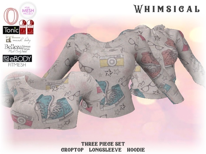 [Whimsical] Girl's Mesh Tops - Eighties Girl