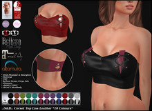 .:S&B:. Corset Top Liss Leather *12 Colours*