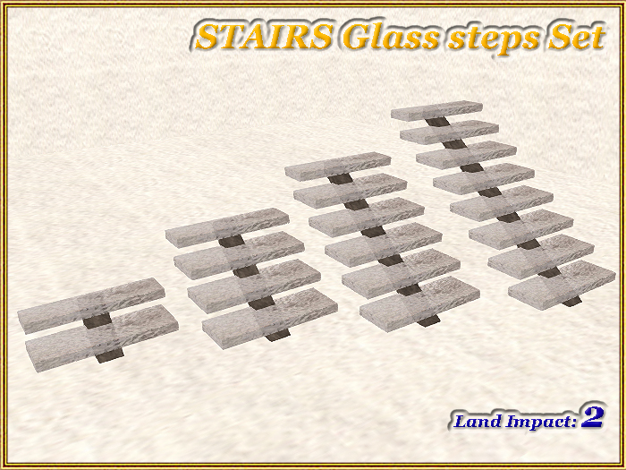 STAIRS Glass steps Set