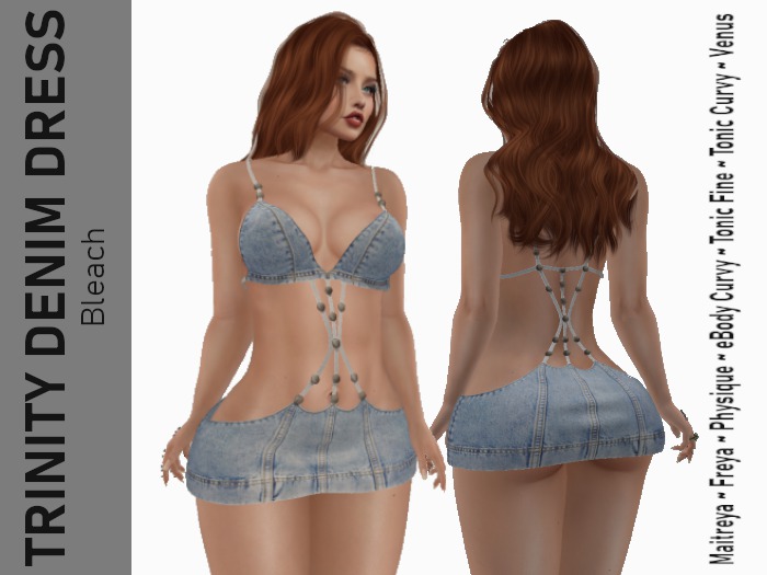 :: RUE :: Trinity Denim Dress - Bleach