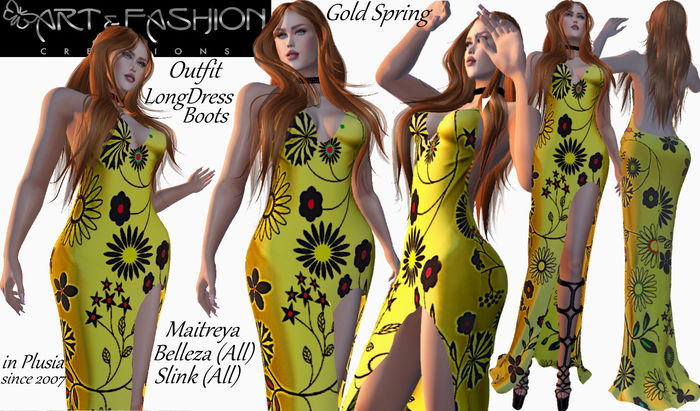 ART & FASHION - GOLD SPRING OUTFIT