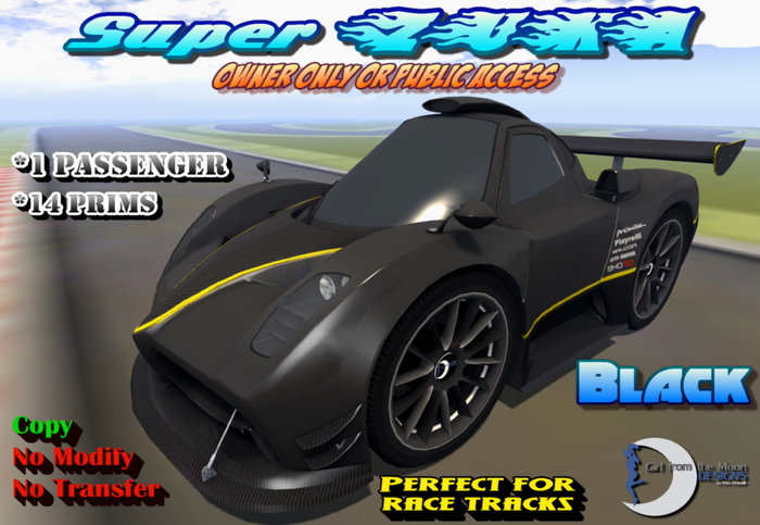 Super ZUKA BLACK - OWNER ONLY OR PUBLIC DRIVING
