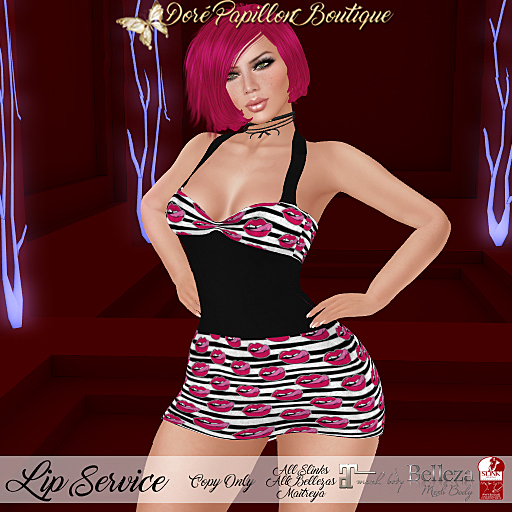 DPB Lip Service - Black & Pink