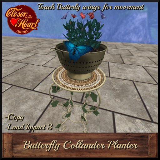 Butterfly Collander Planter**