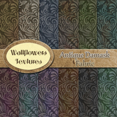 *Wallflowers* Antique Damask Fabric