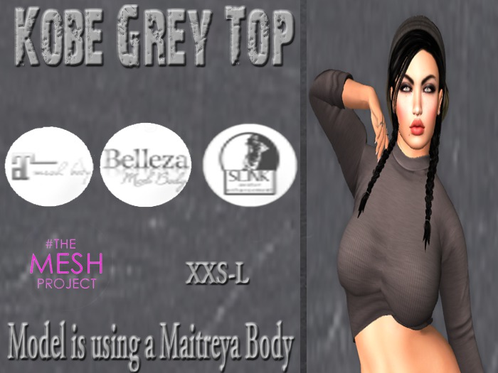 Kobe Top -Grey