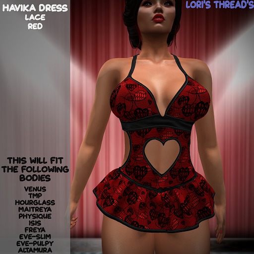 [L.T] Havika Dress - Red Lace BOX