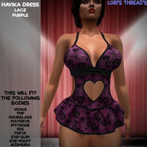 [L.T] Havika Dress - Purple Lace BOX