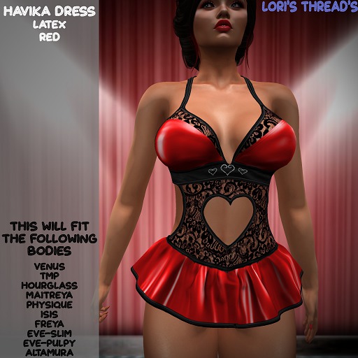 [L.T] Havika Dress - Latex Red BOX