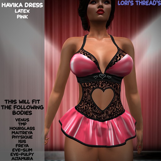 [L.T] Havika Dress - Latex Pink BOX