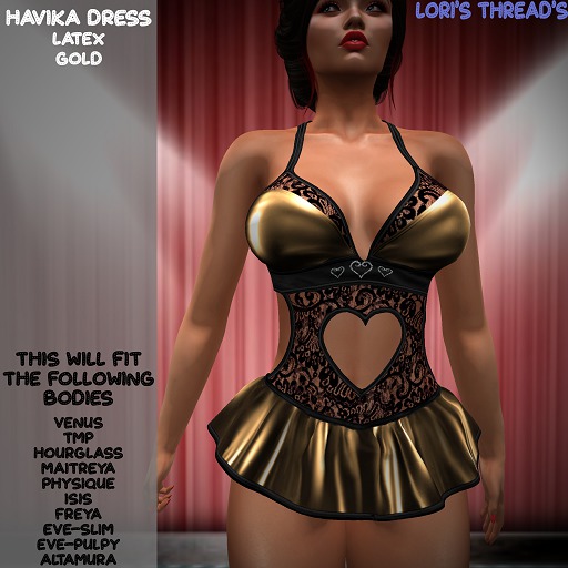 [L.T] Havika Dress - Latex Gold BOX