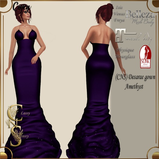 (CNS) Desarae gown Amethyst
