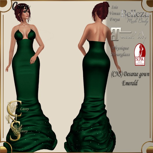 (CNS) Desarae gown Emerald