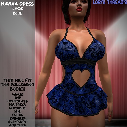 [L.T] Havika Dress - Blue Lace BOX