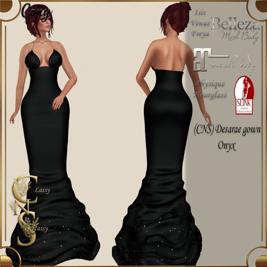 (CNS) Desarae gown Onyx