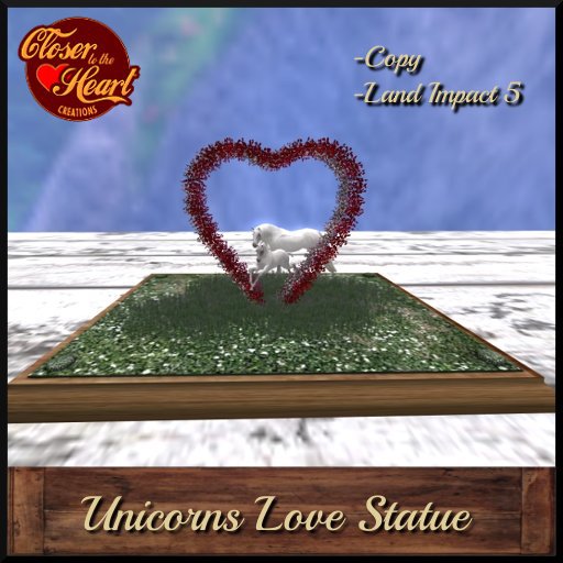 Unicorn Love at Play Statue