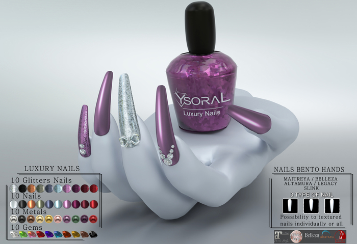~~ Ysoral ~~ .:Luxe Nails Glitters Alice:.(BENTO)
