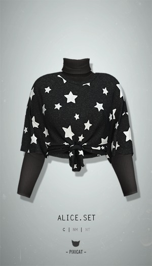 -Pixicat- Alice Set (Stars)