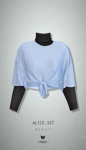 -Pixicat- Alice Set (LightBlue)