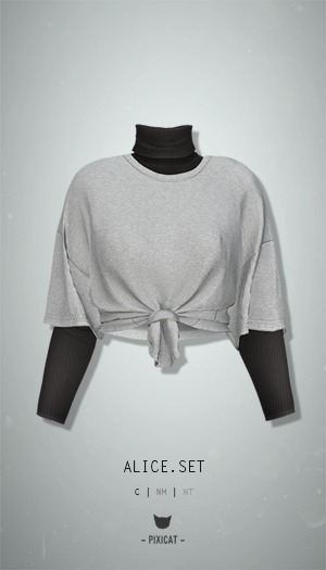 -Pixicat- Alice Set (Grey)
