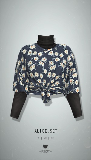 -Pixicat- Alice Set (Daisy)