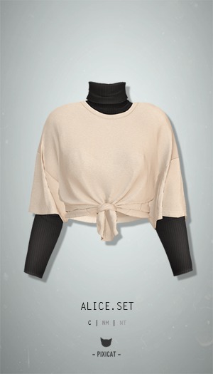 -Pixicat- Alice Set (Beige)