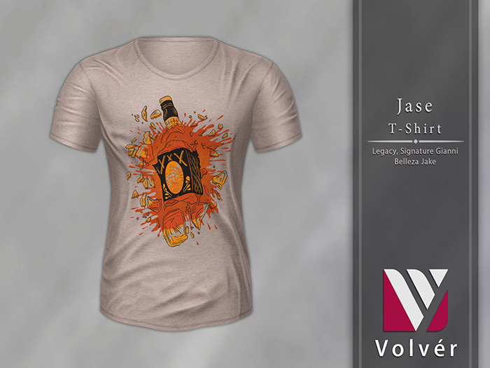//Volver// Jase T-shirt - Seashell [ADD ME]