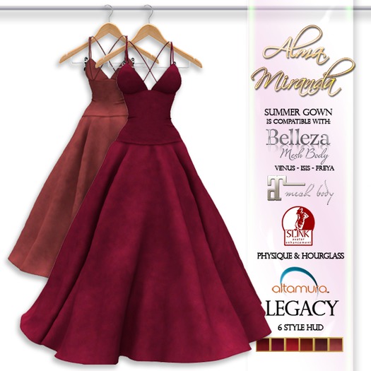 .: AlmaMiranda :. Summer Gown Set B {Reds}