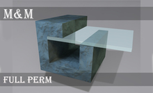 [M&M] Full Perm Table made of stone and glass # 43