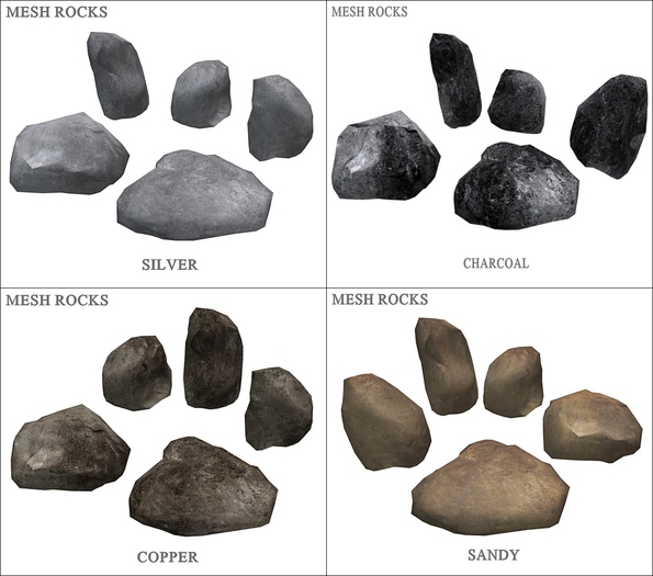 [BLOCK.7] MESH ROCKS FULL BUNDLE