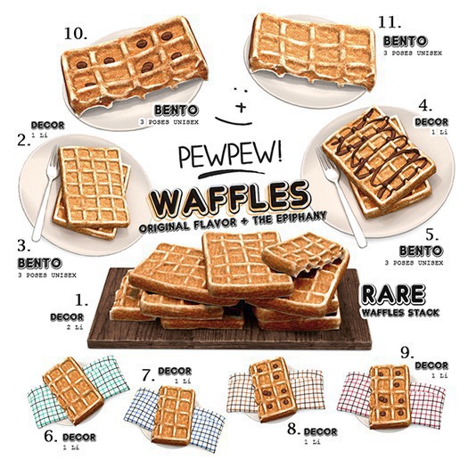 Pewpew! 9. Little Plate Half Waffle - Chip - Decor Red (box