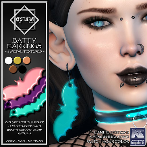 Astara - Batty Earrings (Add Me)