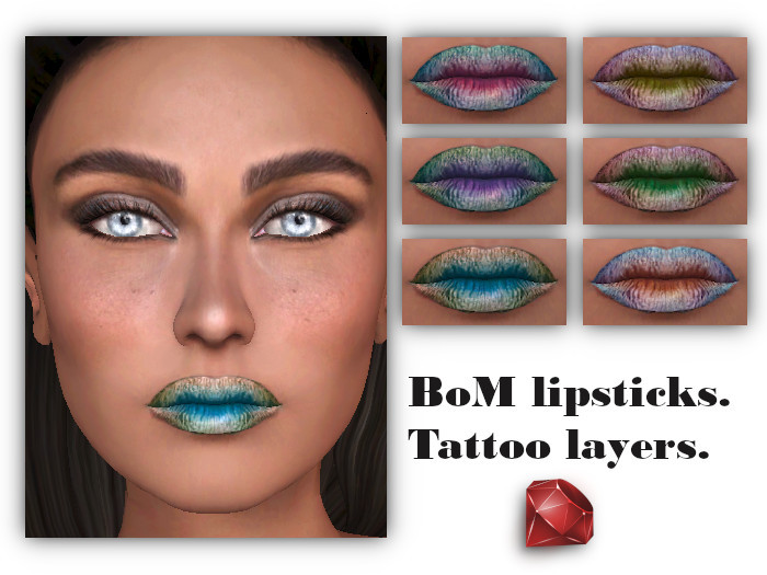~Ruby~ BOM Lipsticks set 1 - CATWA