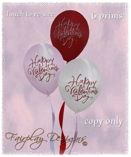 ~R~Quality Valentine's Party Balloon Cluster