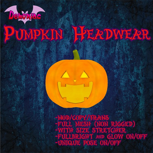 [^DMN^] Pumpkin Headwear (orange)
