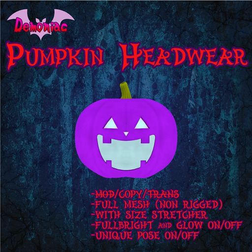 [^DMN^] Pumpkin Headwear (purple)