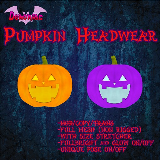 [^DMN^] Pumpkin Headwear (fat pack)
