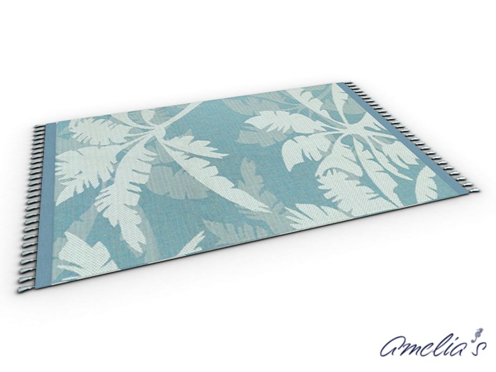 Amelia's Fringed Rug (Palm) Boxed