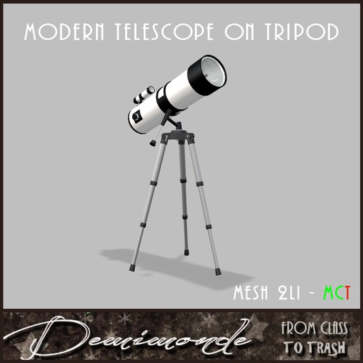 [CYN] Modern Telescope on Tripod