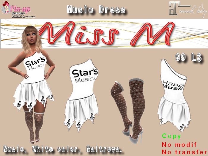 Music White Dress