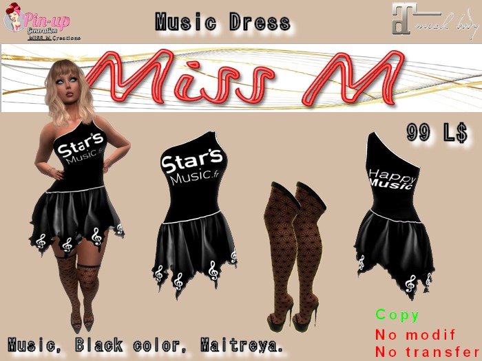 Music Black Dress